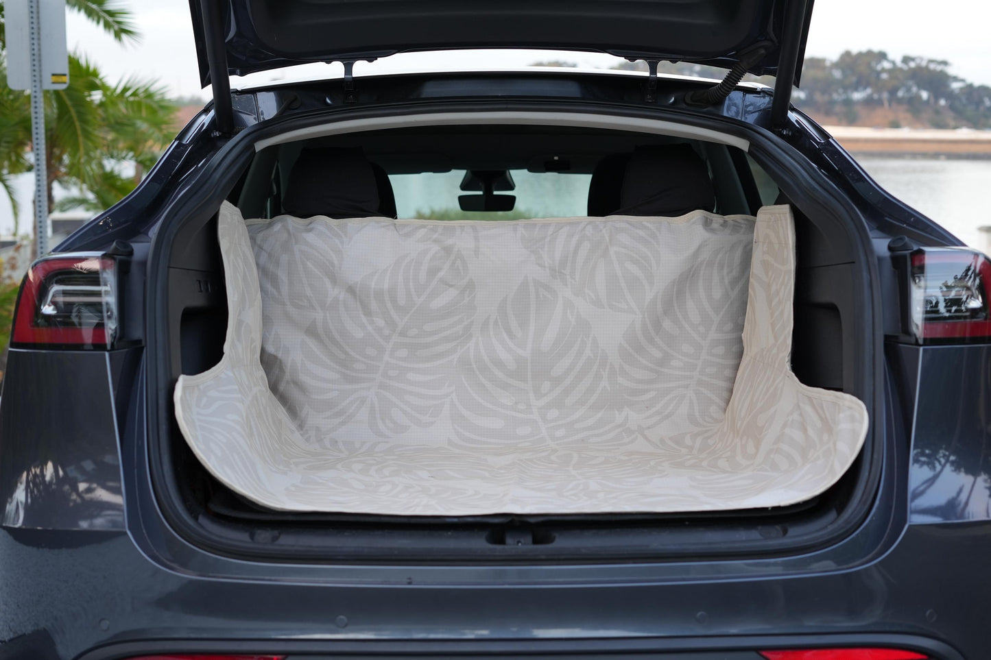 Waterproof Dog Car Seat Cover - Stylish Cream | Albus and Ivy