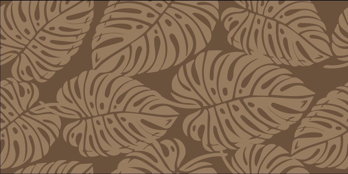 Waterproof Dog Car Seat Cover - Brown Palm | Albus and Ivy