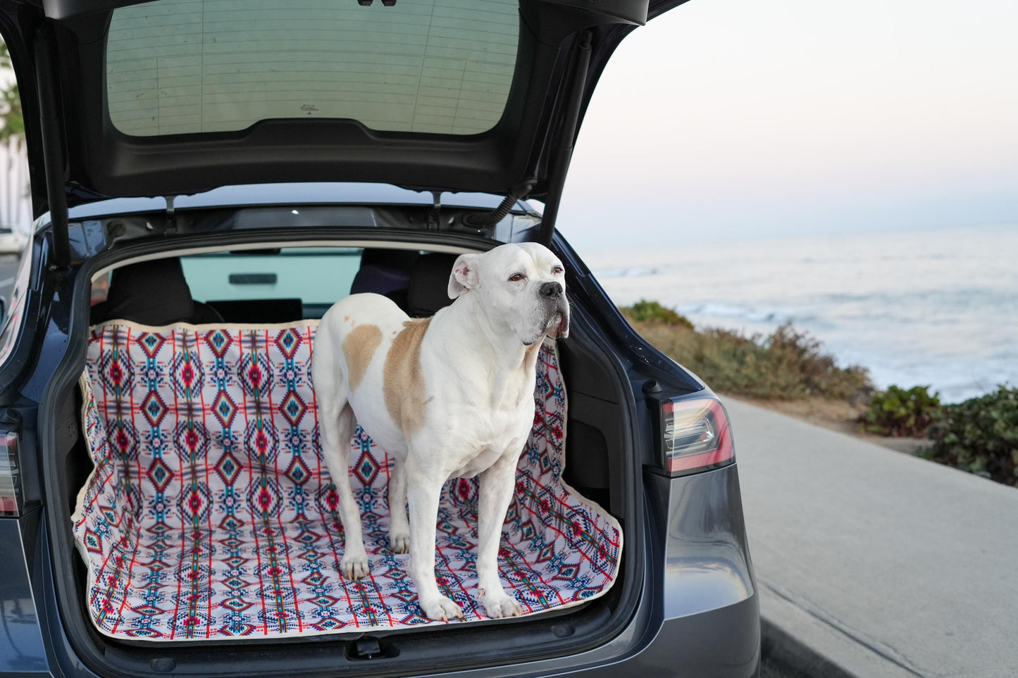 Waterproof Dog Car Seat Cover - Light Santa Fe | Albus and Ivy